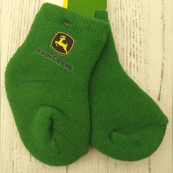 FREE with Purchase John Deere Baby Booties Socks 12-24 months New - Picture 5 of 5